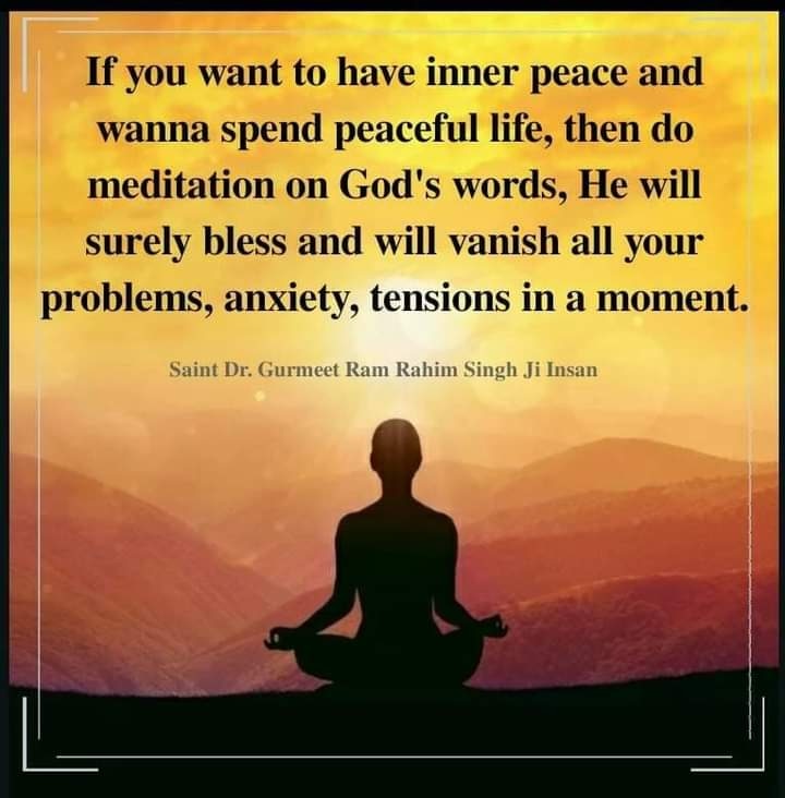 Today everyone is tensed and facing mental issues like depression which is a major problem.saint dr.Gurmeet Ram Rahim Singh Ji Insan say's#GiveUpWorries with the method of meditation. Millions of followers of Dera Sacha Sauda are leading a happy and stressfree life today.