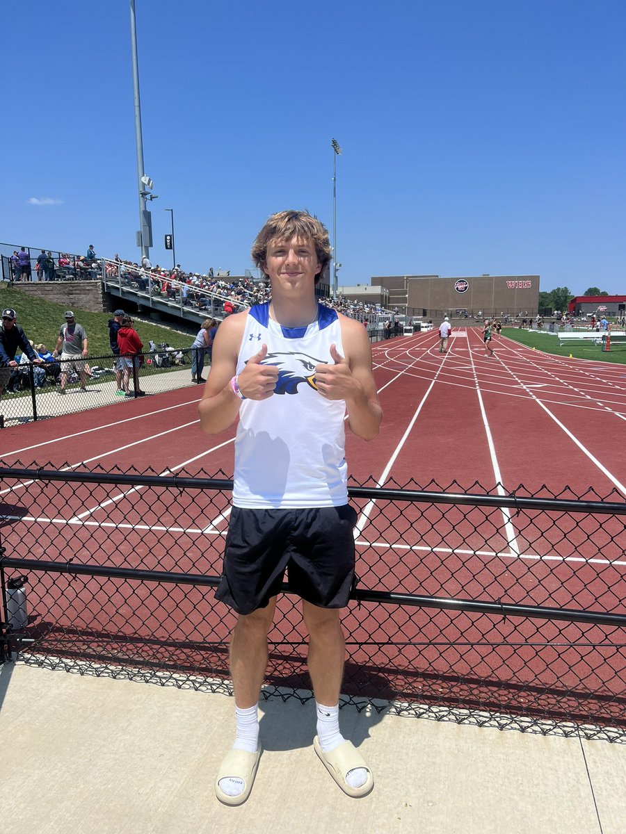 Masyn Powell is going back to State in the 110 Hurdles!
