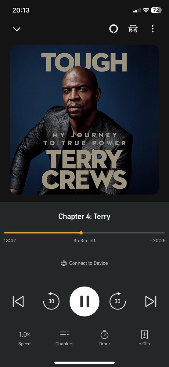 This @terrycrews audiobook is gold 👌🏻 One of the bests what I ever listened #tough #audiobook #Audible