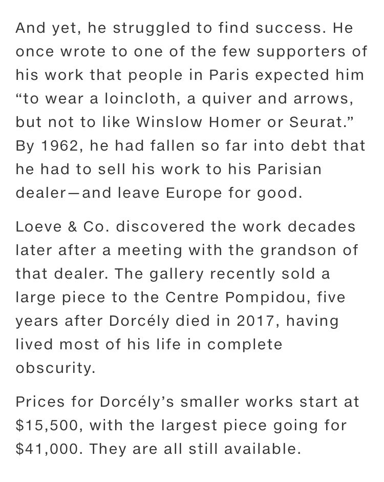 Thank you for the recommandation <a href="/artnet/">Artnet</a> <a href="/artnetnewsfeed/">artnet news</a> (Melissa Smith). Come and visit us until tomorrow <a href="/154artfair/">1-54 Art Fair</a> in NYC.