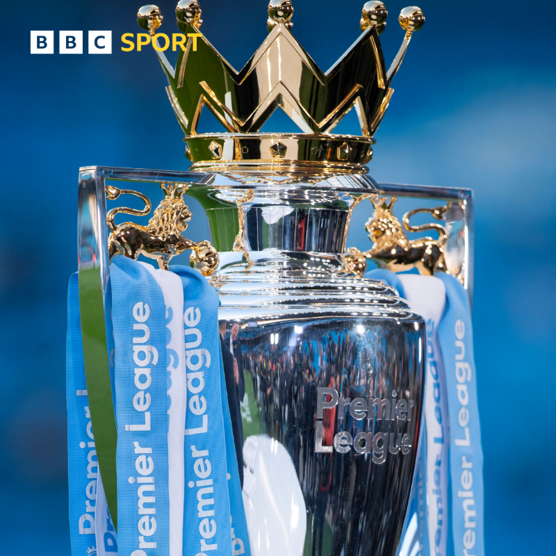 BBCSport's tweet photo. 🏆 2012 🏆 2014 🏆 2018 🏆 2019 🏆 2021 🏆 2022 🏆 2023 

Manchester City are Premier League winners for a seventh time. 

A third consecutive title. Dominant. 

Won without having to kick a ball this weekend ⚽

More 👇 #BBCFootball
