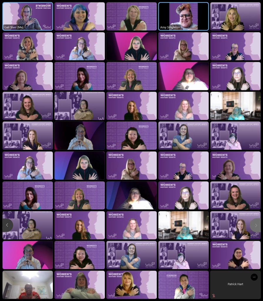 womensday's tweet photo. Thanks Renee LeBlanc, a #CustomerSuccess Manager at #tech company @Converge_One, for sending in your #IWD2023 #EmbraceEquity image of colleagues discussing the importance of #equity in the workplace and beyond ๐๐ผ #iwd #whm #womenintech #datanetworking #cloud #cybersecurity #ai https://t.co/zrPPRZDDWy