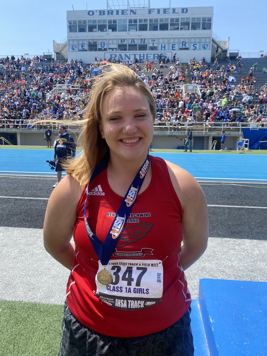 hoijim's tweet photo. Henry High’s Laney Lester- 1A State Champ in Discus- 2nd Place Shot Put https://t.co/ETs32oErpZ