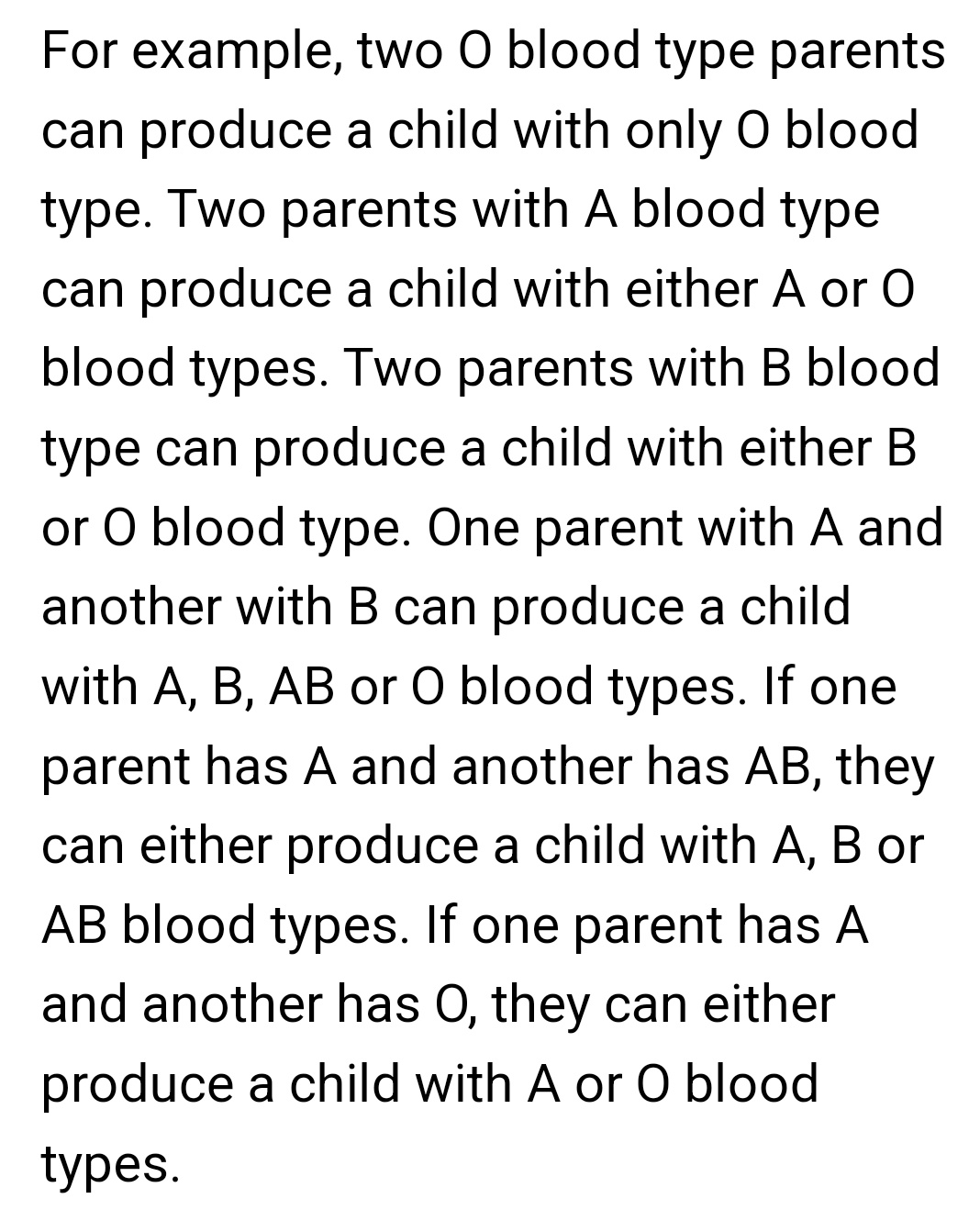 Does a child usually have the same blood type as one of their
