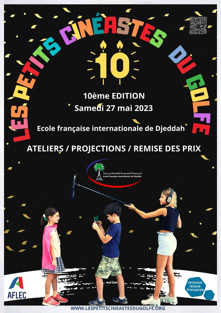 ptitscineastes's tweet photo. La sélection officielle du Festival des Petits Cinéastes du Golfe 2023 est maintenant disponible sur notre site web ! Impatients de vous voir à Djeddah pour les projections le samedi prochain !🎬🌟
https://t.co/YqjOWLgNq7
#cinema #jeddah https://t.co/enietZkh3f