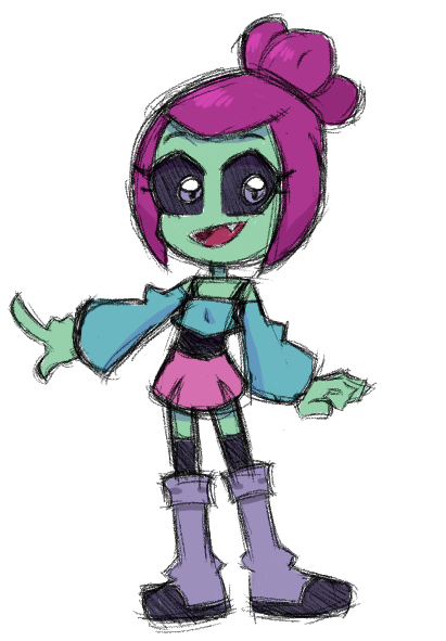 Pookiheim's tweet photo. Felt like some sonic type vibes, it honestly really works for her I think
#gytha #plantgirl #digitalart https://t.co/89pdKJFlHZ