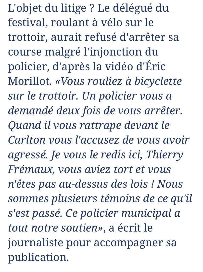 Insupportable  #ThierryFremaux😡