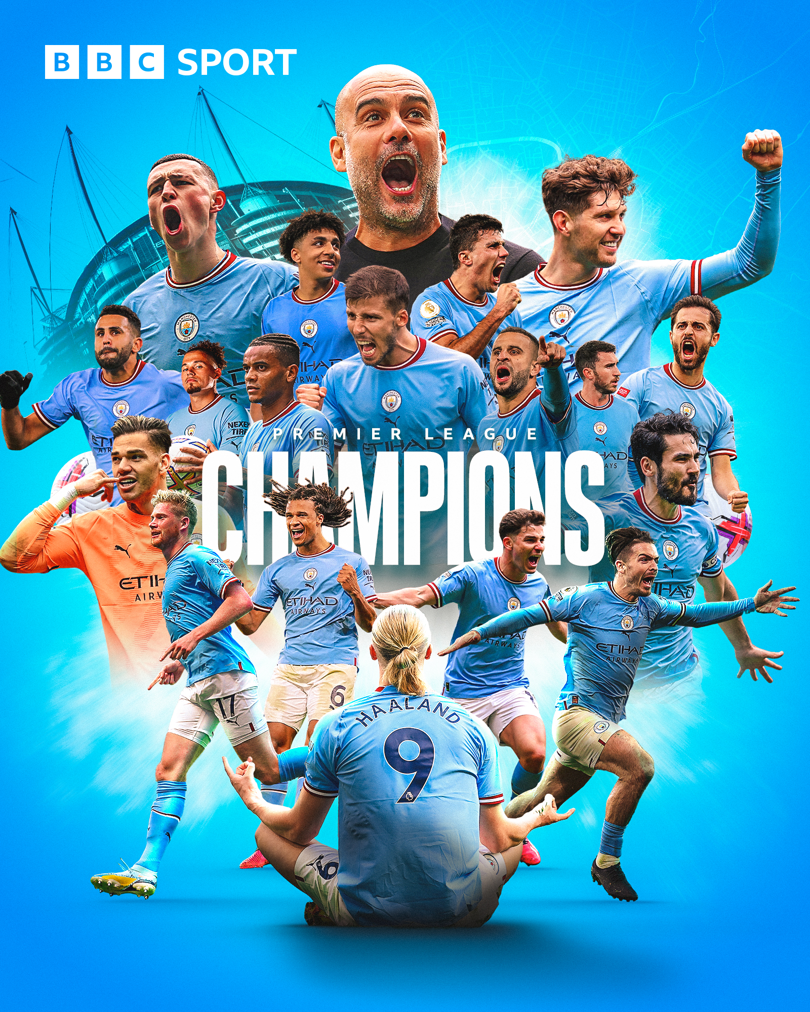 BBC Sport on X: 🏆 Manchester City are Premier League champions 2022-23!  🏆 Man City Premier League title wins = 7 🏆 Pep Guardiola Man City Premier  League title wins = 5 #