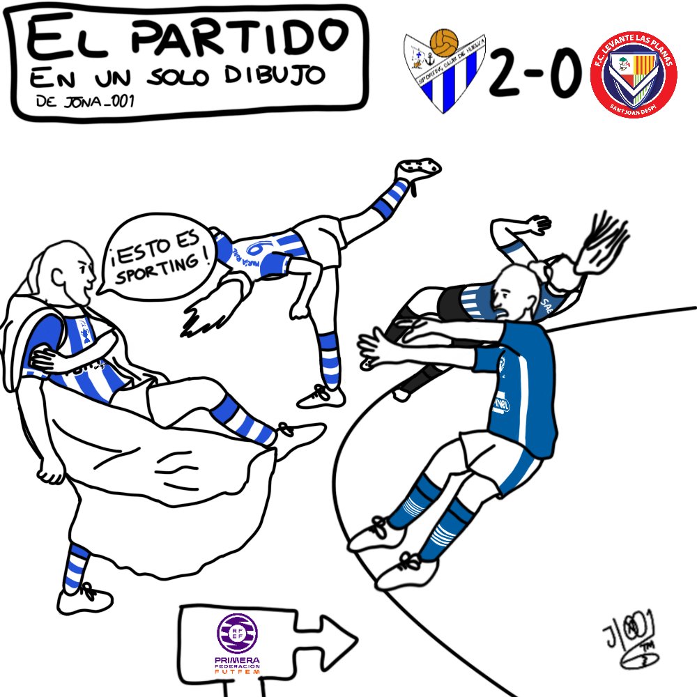 El partido del #SportingHuelvaLevanteLasPlanasFC en un solo dibujo✍️
(¡ESTO ES SPORTING!)

👤 @patri_ing , @RaquelPinelSaez , @Mariagamezn10 y @Camila_Saez_4

#SportingdeHuelva #18añosenlaelite #LevanteLasPlanas #AúpaLevante #LigaF #FinetworkLigaF