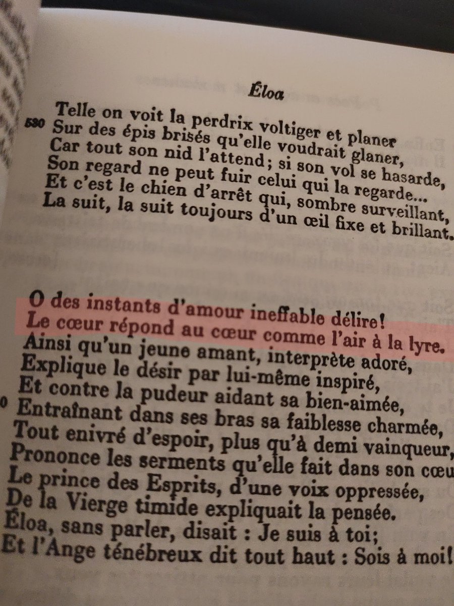 "Ô des instants d'amour ineffable délire!
Le cœur répond au cœur comme l'air à la lyre"
Éloa, Vigny.
#poetry