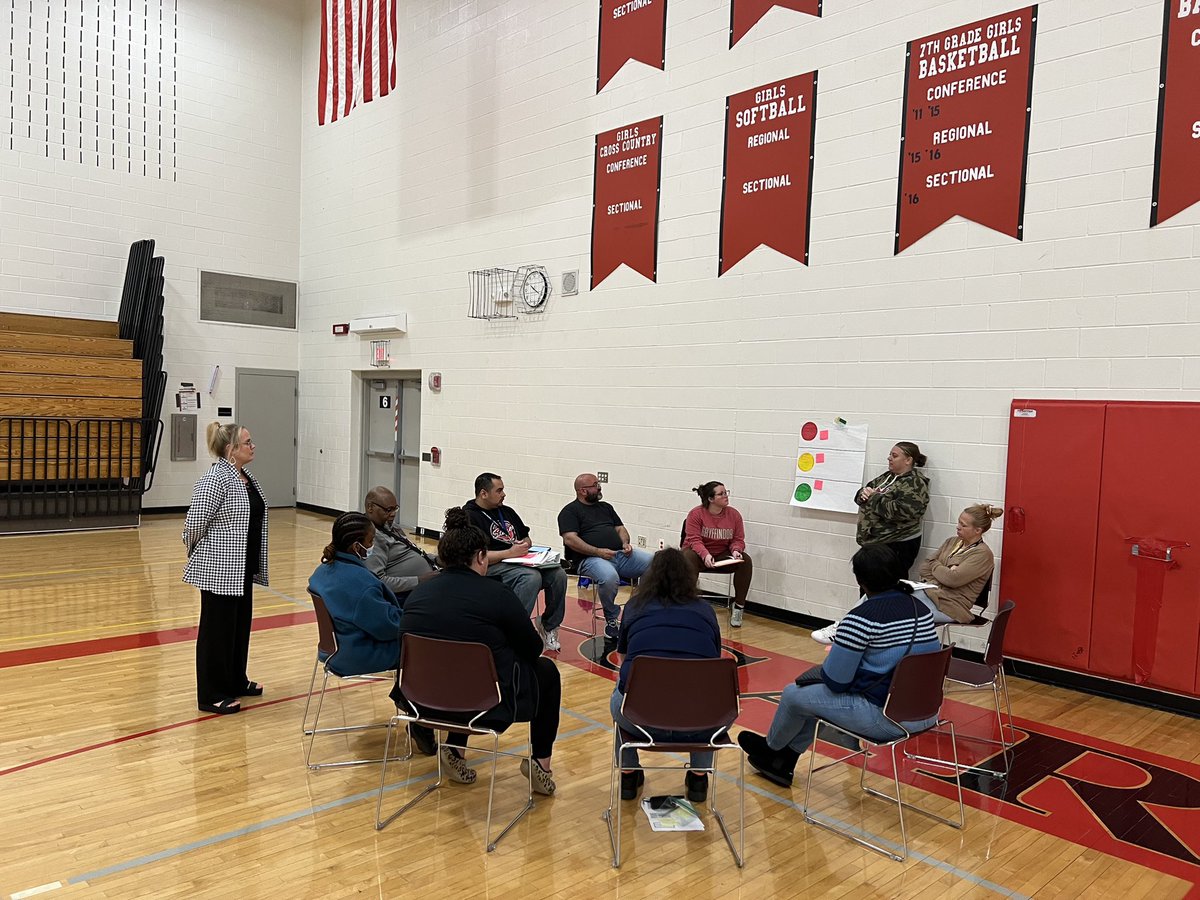 Wonderful day w/staff in School District 194! Participants learned a framework for facilitating community circles, which strengthen connectivity, trust, and relationships. These wise educators enjoyed sharing and learning together! #selintegrations #staffpd #restorativepractices