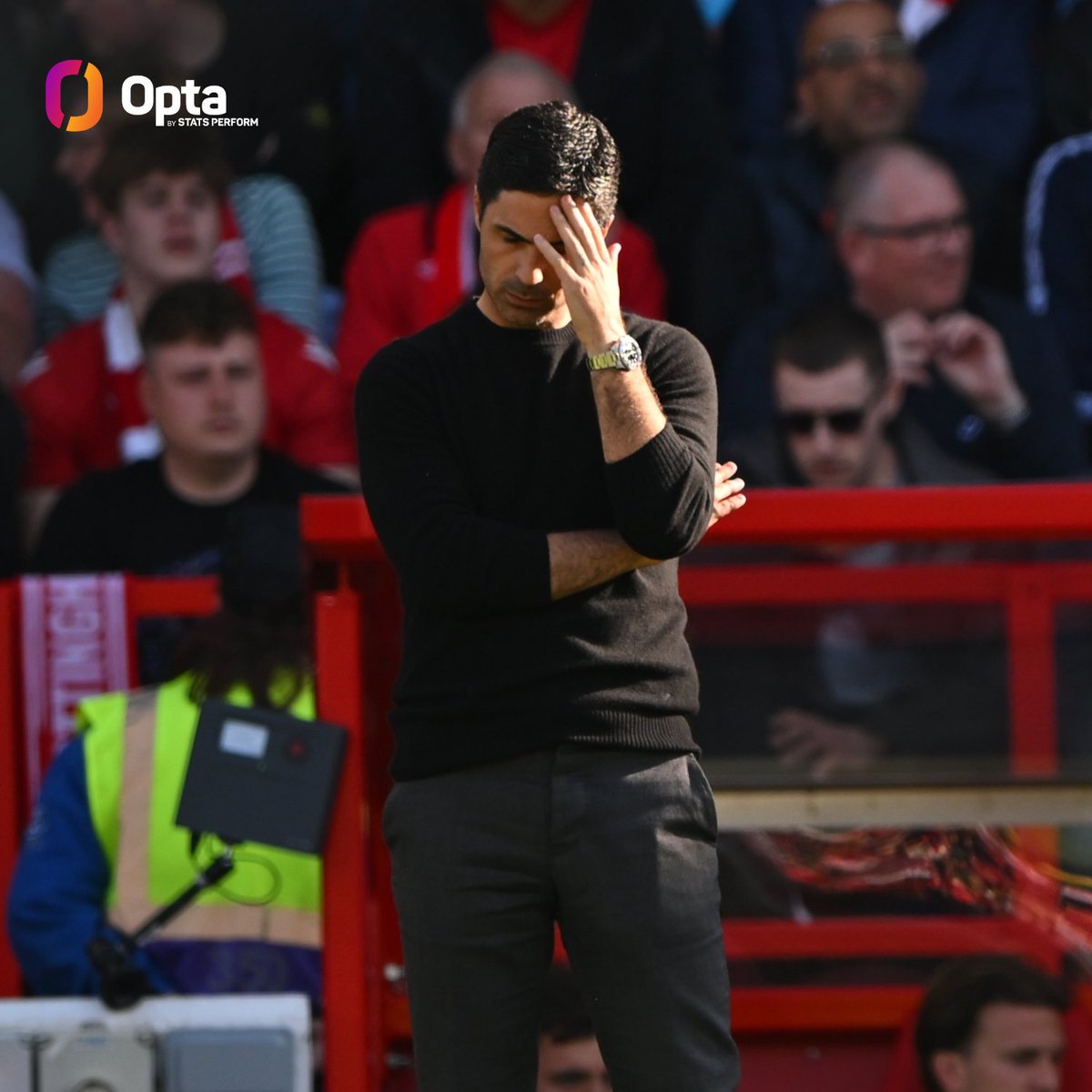 248 - Arsenal led the Premier League table for 248 days in 2022-23, the most for a team who failed to win the title in English top-flight history. Agonising.