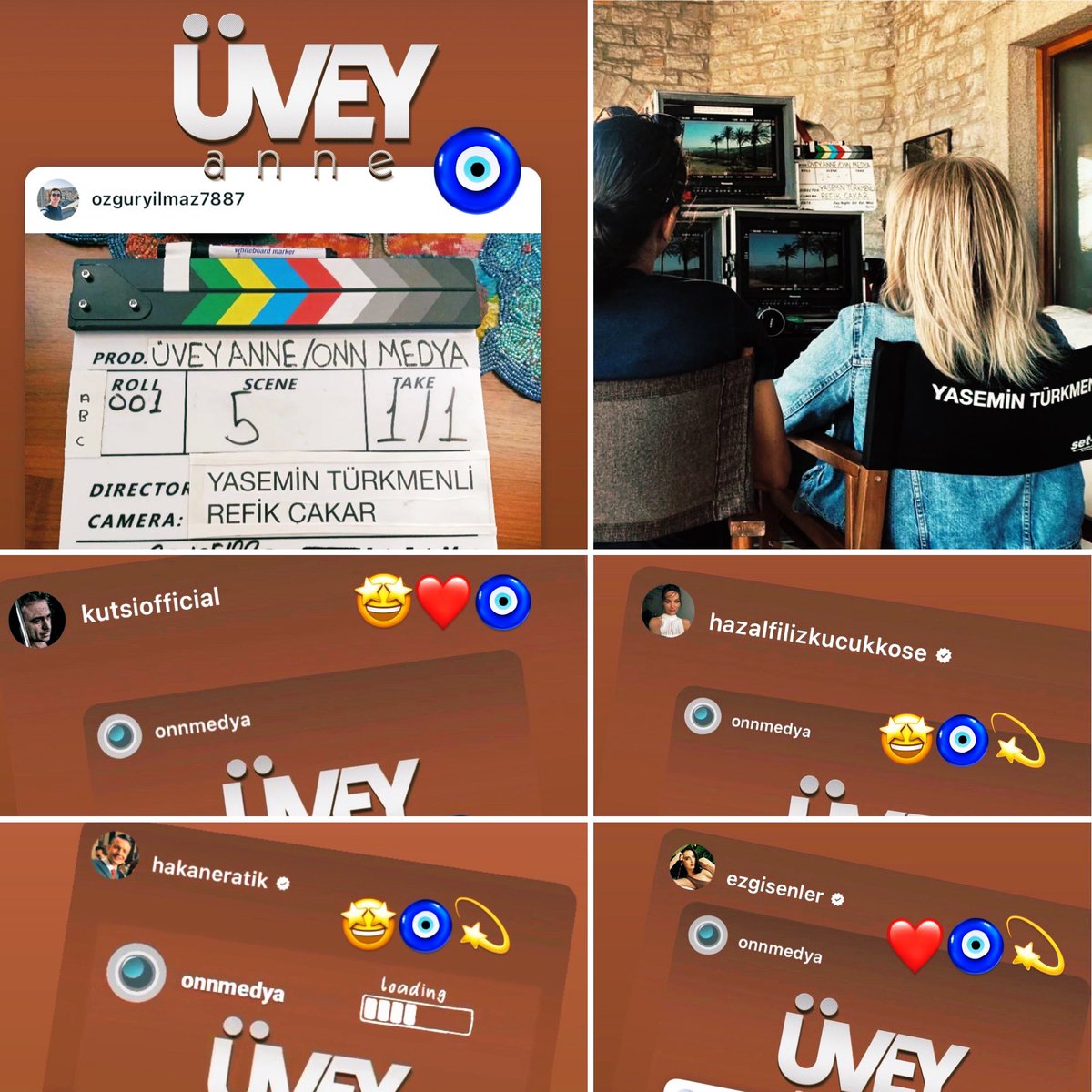 …ve ÜVEY ANNE sete çıktı. 🧿
<a href="/yasemingy/">Yasemin Kırbaş</a> <a href="/ozguryilmaz7887/">Özgür</a> <a href="/ylnege/">Yasemin Erkul Türkmenli</a> @OnnProductions 
Yolu açık, şansı bol olsun. 
🎬
Hikaye: H. Vural &amp; Y. Kırbaş
Tasarım &amp; Senaryo: Y. Kırbaş
Yönetmen: Yasemin Türkmenli
Yönetici Yapımcı: Özgür Yılmaz
<a href="/uveyannedizi/">uveyannedizi</a> <a href="/atvcomtr/">atv</a>