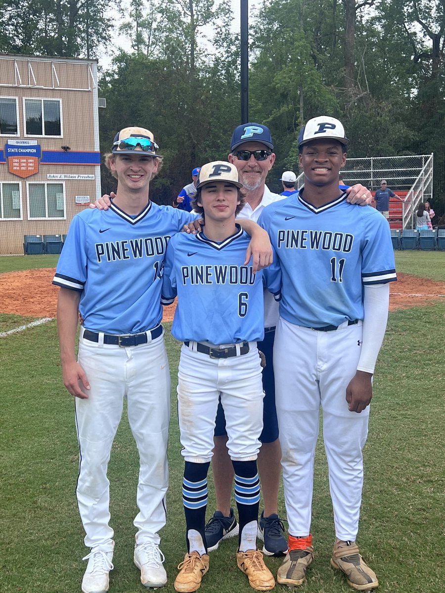 PPSAthletics's tweet photo. North-South All Star Baseball Game Participants:  
Will Watson (Fr.), Grady Fuller (Fr.) &amp; Josh Peterson (Jr.) Go Panthers! 
@pinewood_prep @coachbuddin https://t.co/v8kggkC9af