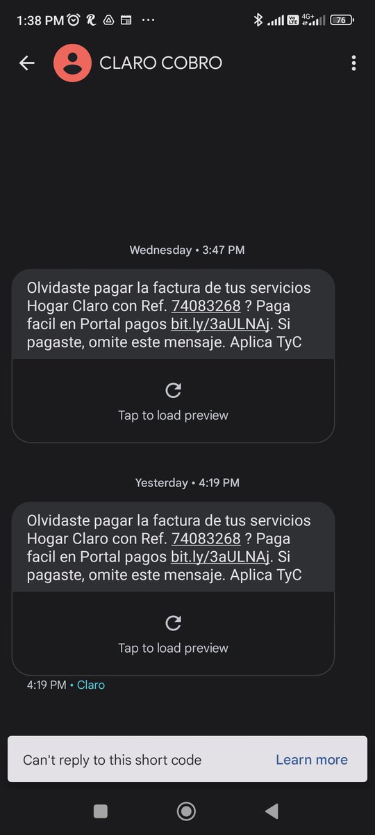 LEONEIRA81's tweet photo. @ClaroColombia, no Entiendo para que dan la opción de registrar una tarjeta para pago automático de los servicios si no se va a hacer el débito automático y van a empezar a joder enviando enviando mensajes de cobro. Definitivamente son de lo peor. @sicsuper https://t.co/vPCQSGOiF9