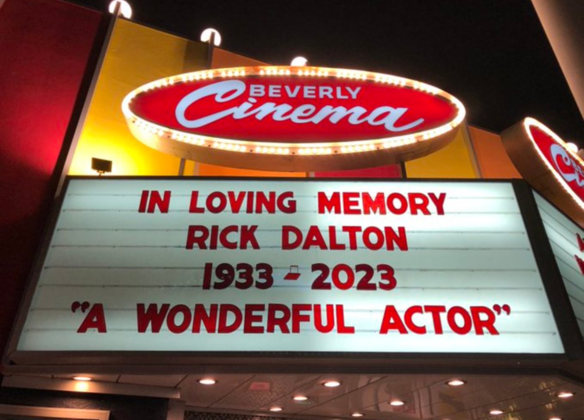 ATRightMovies's tweet photo. Quentin Tarantino announced the passing of RICK DALTON and everyone's getting in on the fun. Great actor, to be fair. https://t.co/UfK9NQYWJl