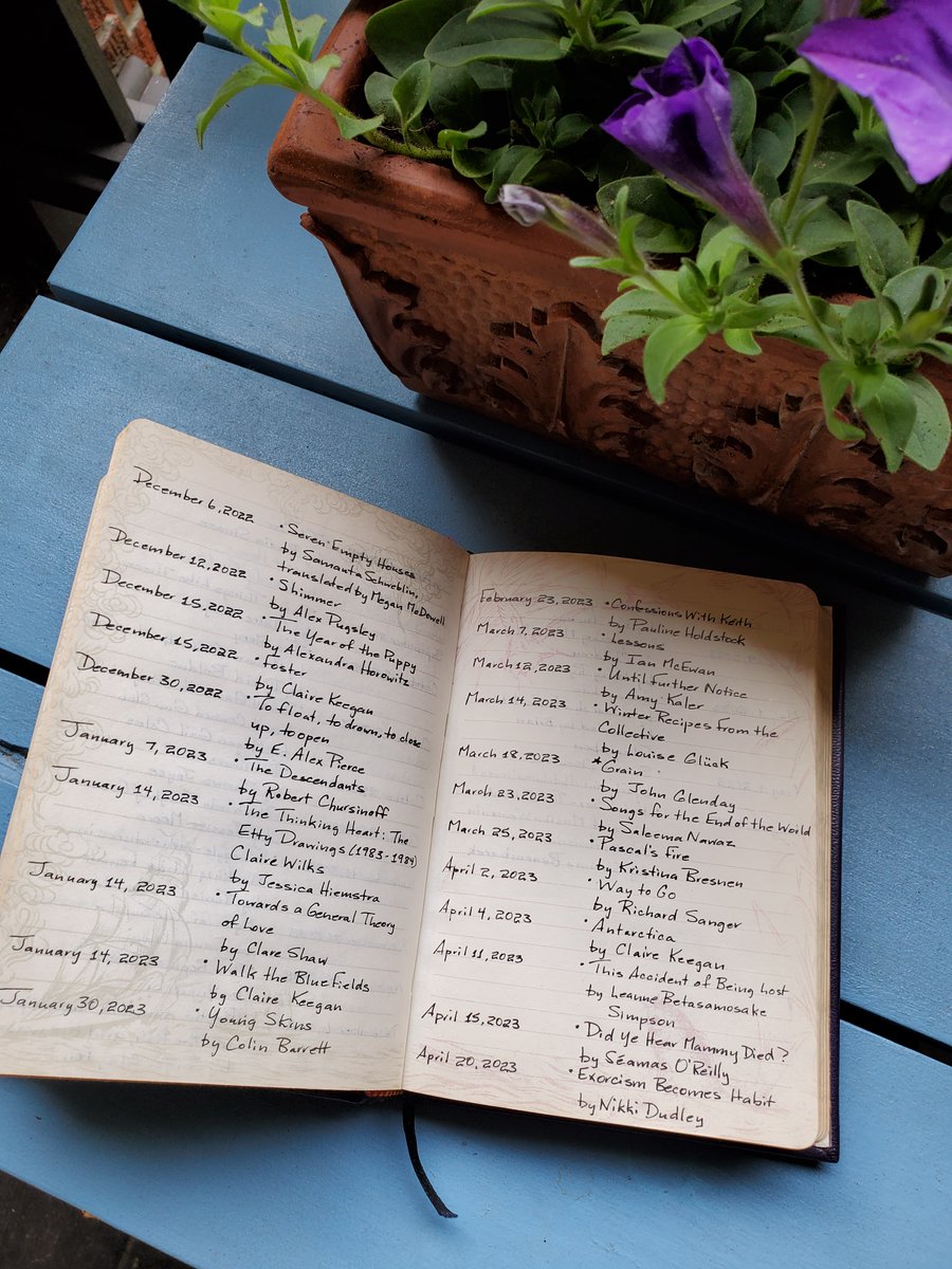 bookgaga's tweet photo. Pondering my 2023 #YearInReading so far, with my splendid #BookofBooks that I have been filling since 1983.

How is your reading going this year? https://t.co/lfAtnjhAzk