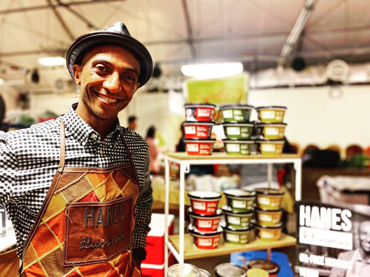 StLawrenceMkt's tweet image. We have a new vendor at the Saturday Farmers Market! Meet Yohannes of @haneshummus With three unique and delicious hummus flavours we expect he’ll be a fast favourite - stop by and stay hi 👋 and have a sample #hummus #local #madefresh