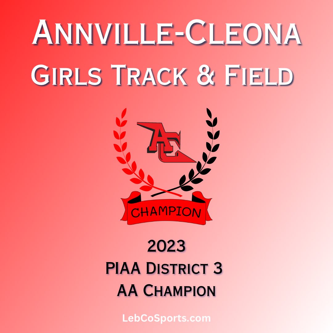 LebCoSports1's tweet photo. Congratulations to the Annville-Cleona Girls Track &amp; Field Team for winning the 2023 District 3 AA Team Championship!!! 

@AnnvilleCleona @acxcdutchmen https://t.co/oxK2Ai8QOL