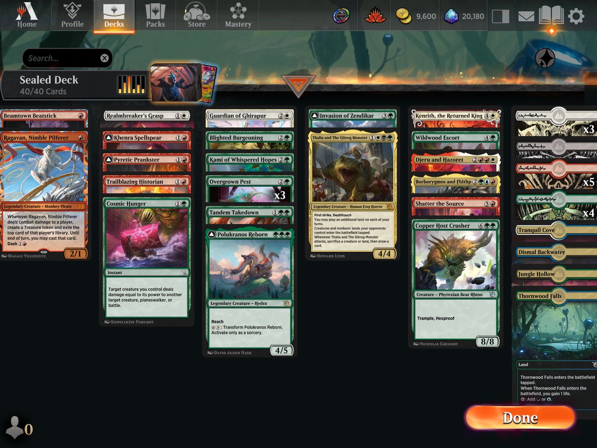 SaltDaddies's tweet photo. Day 2 with the greediest pile of garb I could put together. Get yourselves a monkey, he's pretty good. #MTGArena https://t.co/a1TRX69VfL