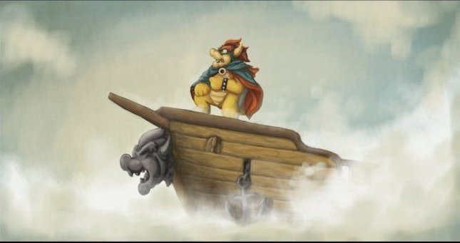 For  the time Bowser was gone he was on an expedition to find the diamond super star to help the mushroom Kingdom he has been gone for 8 months in mushroom kingdom time and peach, Luigi and the others were getting worried.