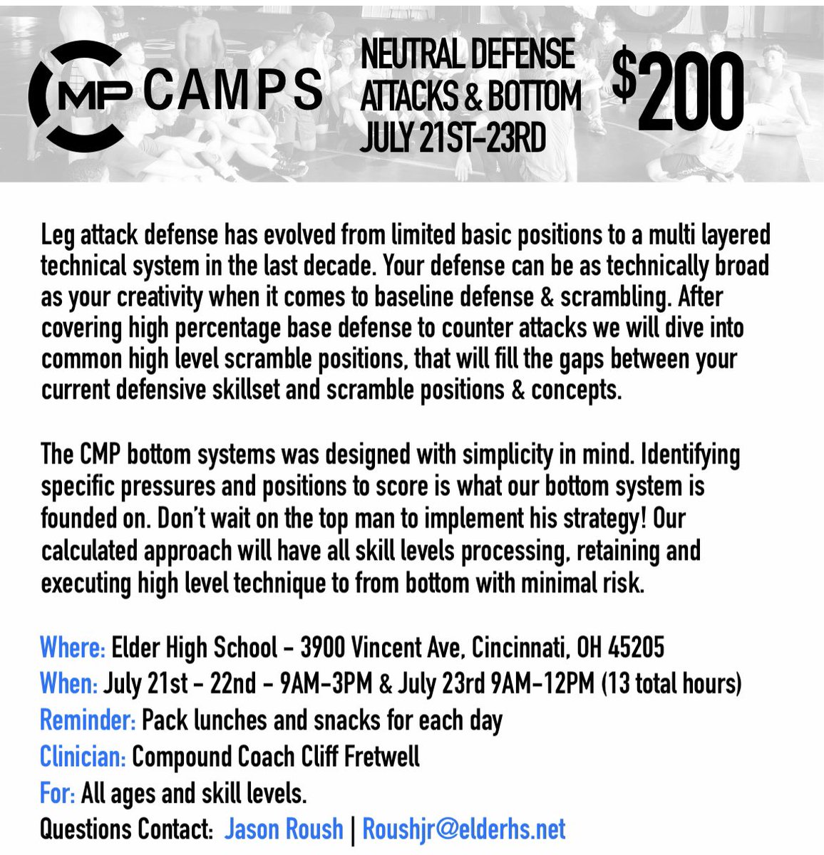 Very excited to announce this one! This will be a can’t miss camp in Cincinnati!

You can register now at: REGISTER NOW AT: cmpsw.wufoo.com/forms/neutral-…