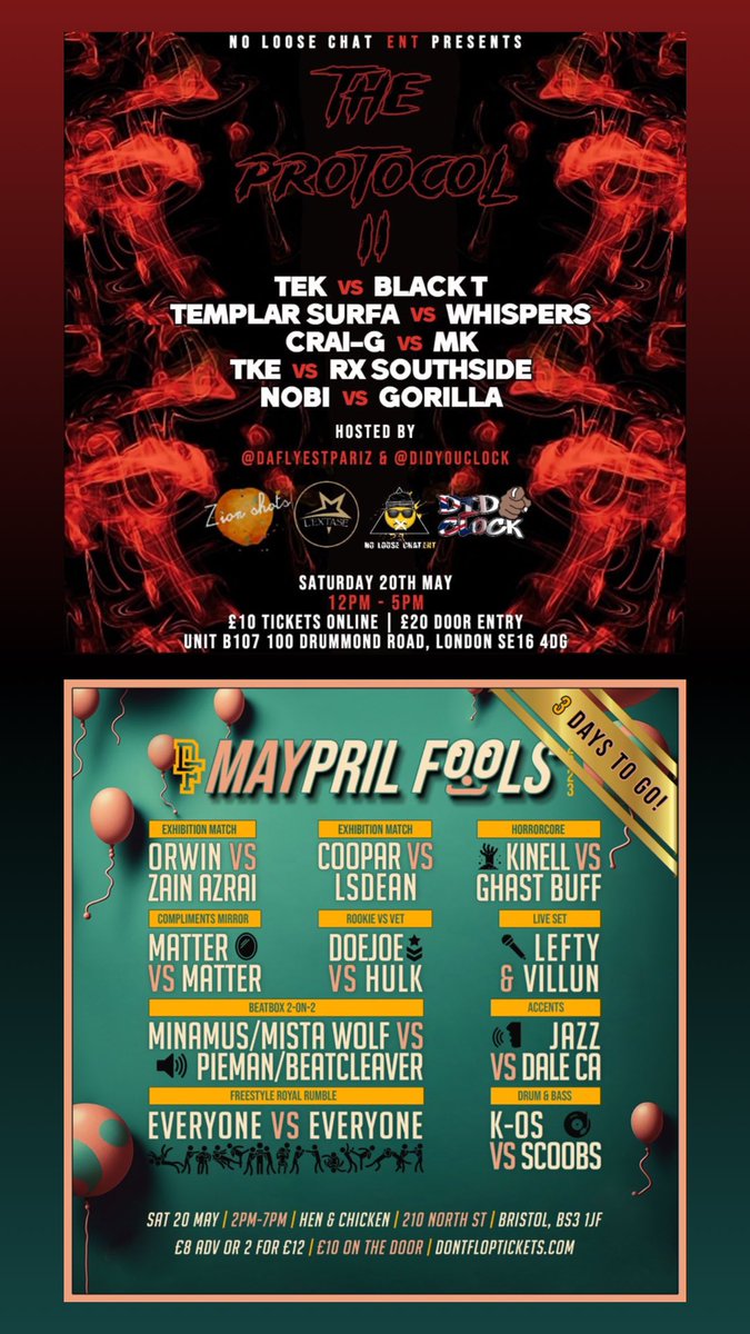 AllThingsBatRap's tweet photo. TODAY‼️
#TrailOfTiers🏆
•CALI SMOOV vs EPTOS UNO
+DANNY MYERS, A.WARD, LOSO, SAGA, EK
RBE #INTAKE⚔️
@BrickInvasion🧱
•AVE vs KAY NELLZ
@ibattletv #HIGHTIDE🌊
@Beastmodebattle #MAYDAY2🚨
@BearArmz w/ host @hollowdadon🌴
@DontFlop #MayprilFools/@NoLooseChat #TheProtocol2🇬🇧 https://t.co/5hs8jLOCAr