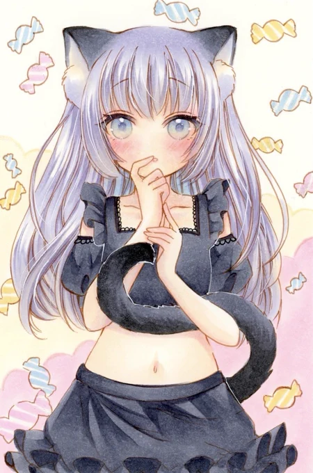 猫ちゃん(=^・^=)  #コピック #アナログイラスト
