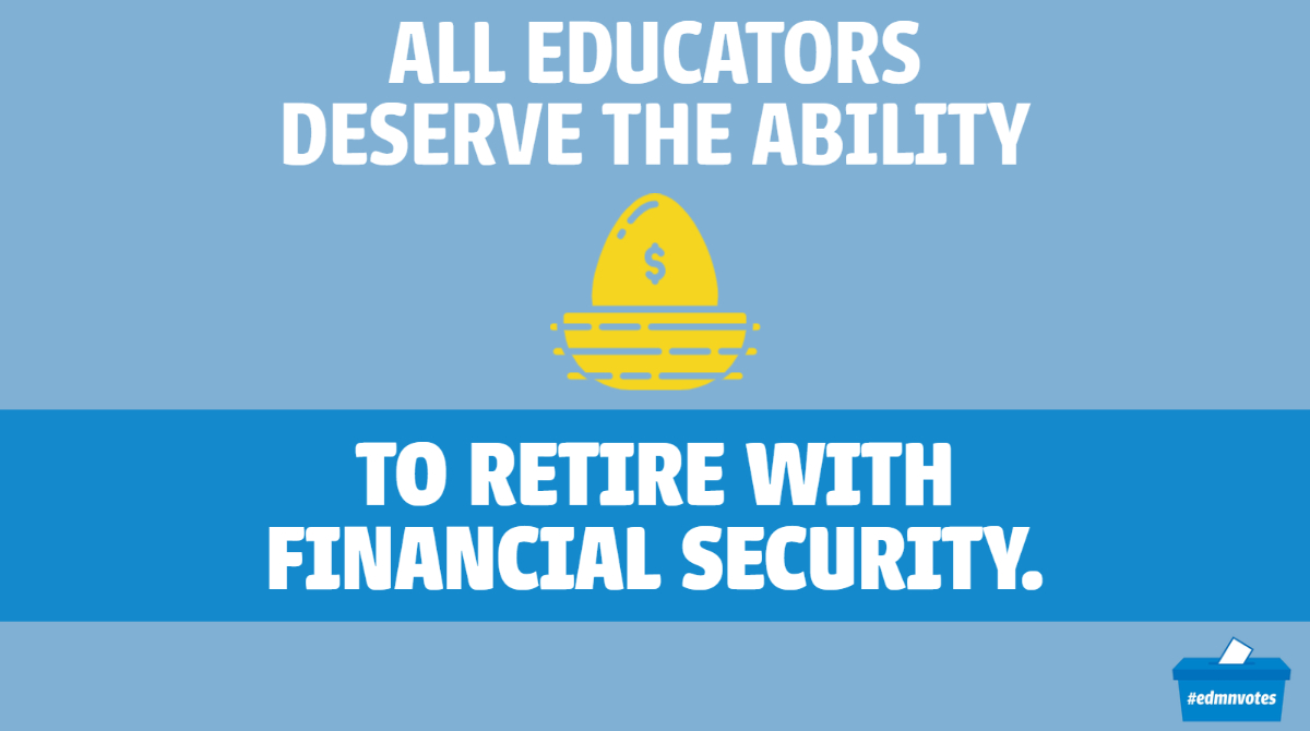 BREAKING: Minnesota is poised to make the first improvement to teacher pensions in decades with a deal finalized today to reduce retirement age to 65. THANK YOU @GovTimWalz @melissahortman @KariDziedzic for listening to the voices of thousands of teachers! #mnleg #fairpensionsnow