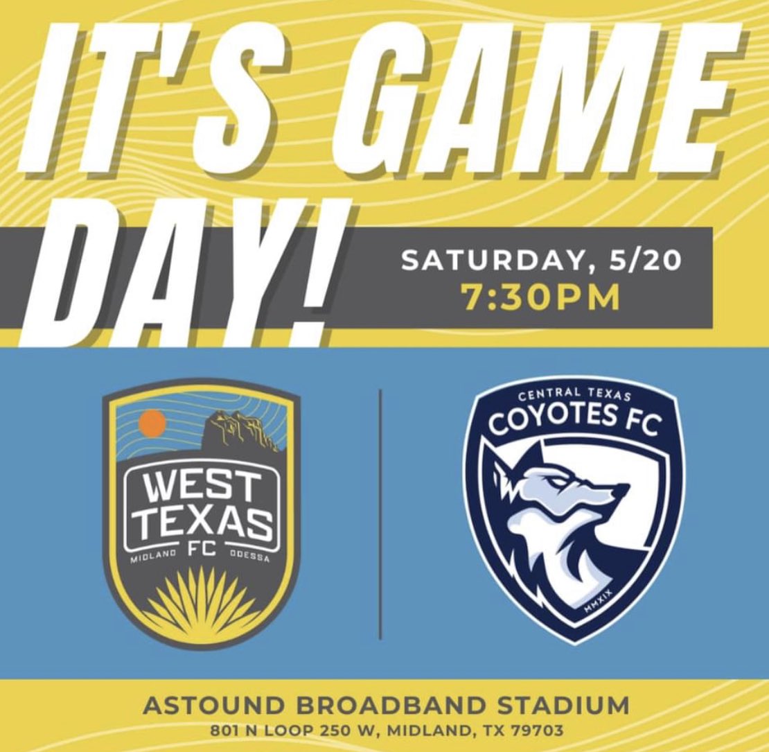 It’s Game Day! Come join us for Youth Night with Midland Soccer Association! Kids, wear your jerseys and get in FREE!