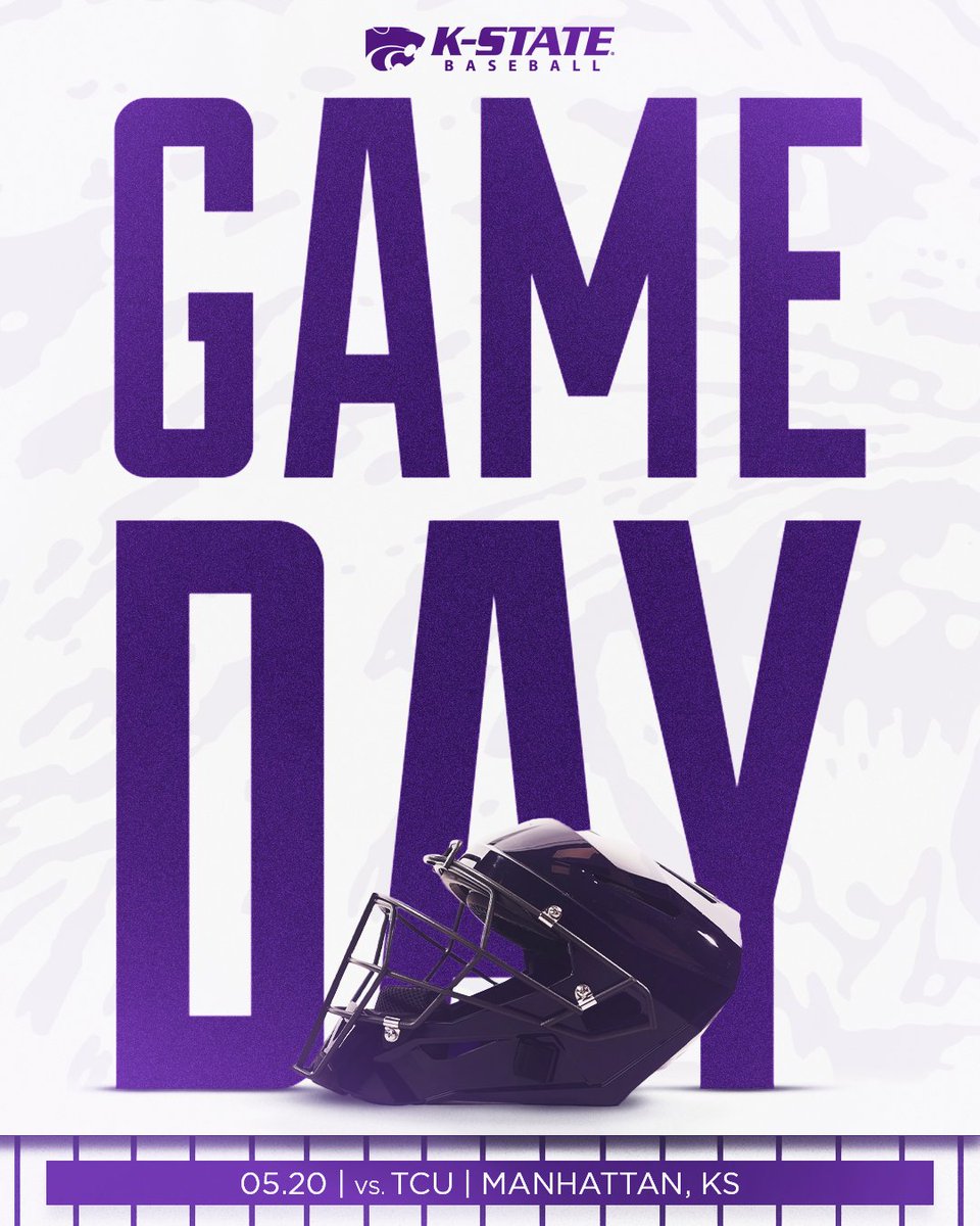 SENIOR DAY ‼️

🆚 TCU
⏰ 2 PM
🏟️ Tointon Family Stadium
🎙️ k-st.at/2XUyiYy
📺 k-st.at/31dratH
📈 k-st.at/baseballstats

#KStateBSB