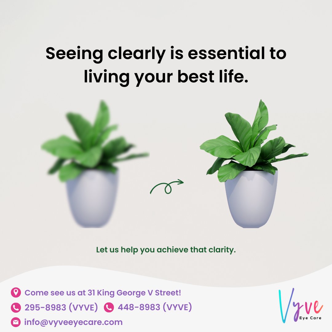 VyveEyeCare's tweet photo. Let us help you achieve that clarity.
Book an appointment today! 295-8983
#VyveEyeCare: bringing your world into focus.
#DOminica #Roseau https://t.co/X5ZE1Axsfu