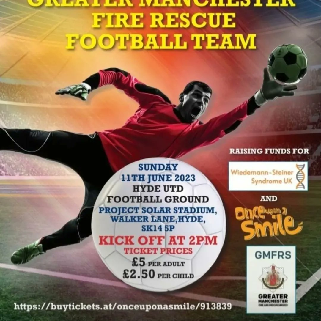 Can i ask everyone to share this post please.
Need a big push this weekend 

To purchase your tickets please contact myself or get them online by logging on this link 
buytickets.at/onceuponasmile… 
<a href="/DannyBMiller/">Danny Miller</a> <a href="/SiLennon/">Simon Lennon</a> <a href="/JayKontzle/">Jay Kontzle</a> <a href="/JoeWarrenPlant/">Joe-Warren Plant</a> <a href="/djillings/">Daniel Jillings</a> <a href="/GMFRSfc/">manchester fire service fc</a> @GMFRSPhoto