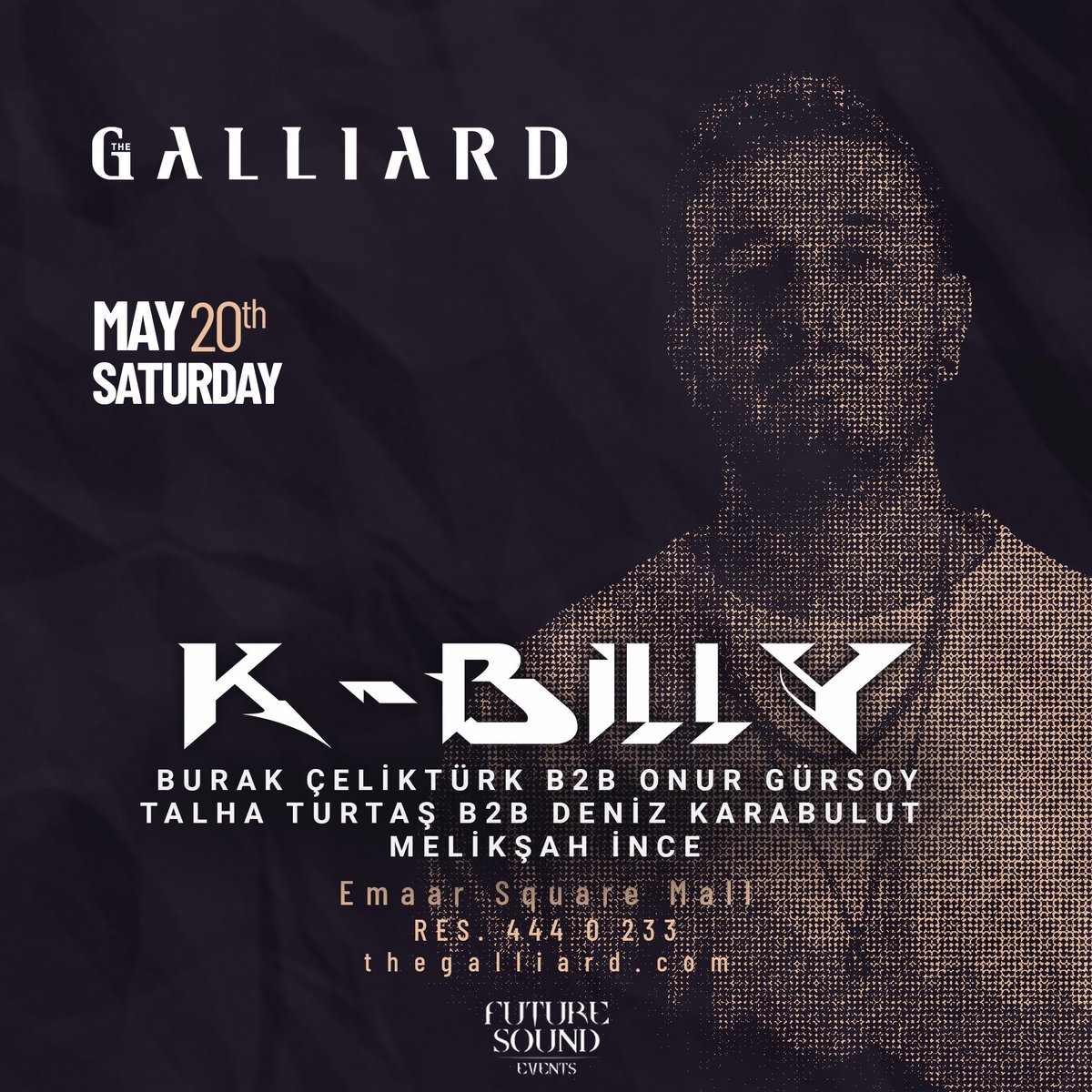 dj_kbilly's tweet photo. Tonight @ Galliard Emaar İstanbul! https://t.co/KheSJQRcvT