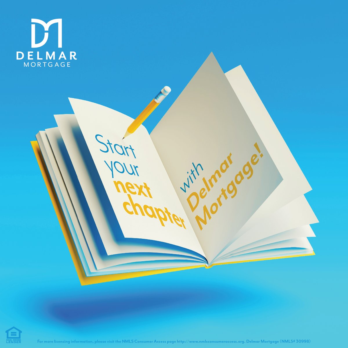 What does the next chapter of life look like for you and your family? Whether you're upsizing, downsizing, or rightsizing, write that next chapter yourself (with a little help from my team!) 
Page one is just a click away: delmarmortgage.com