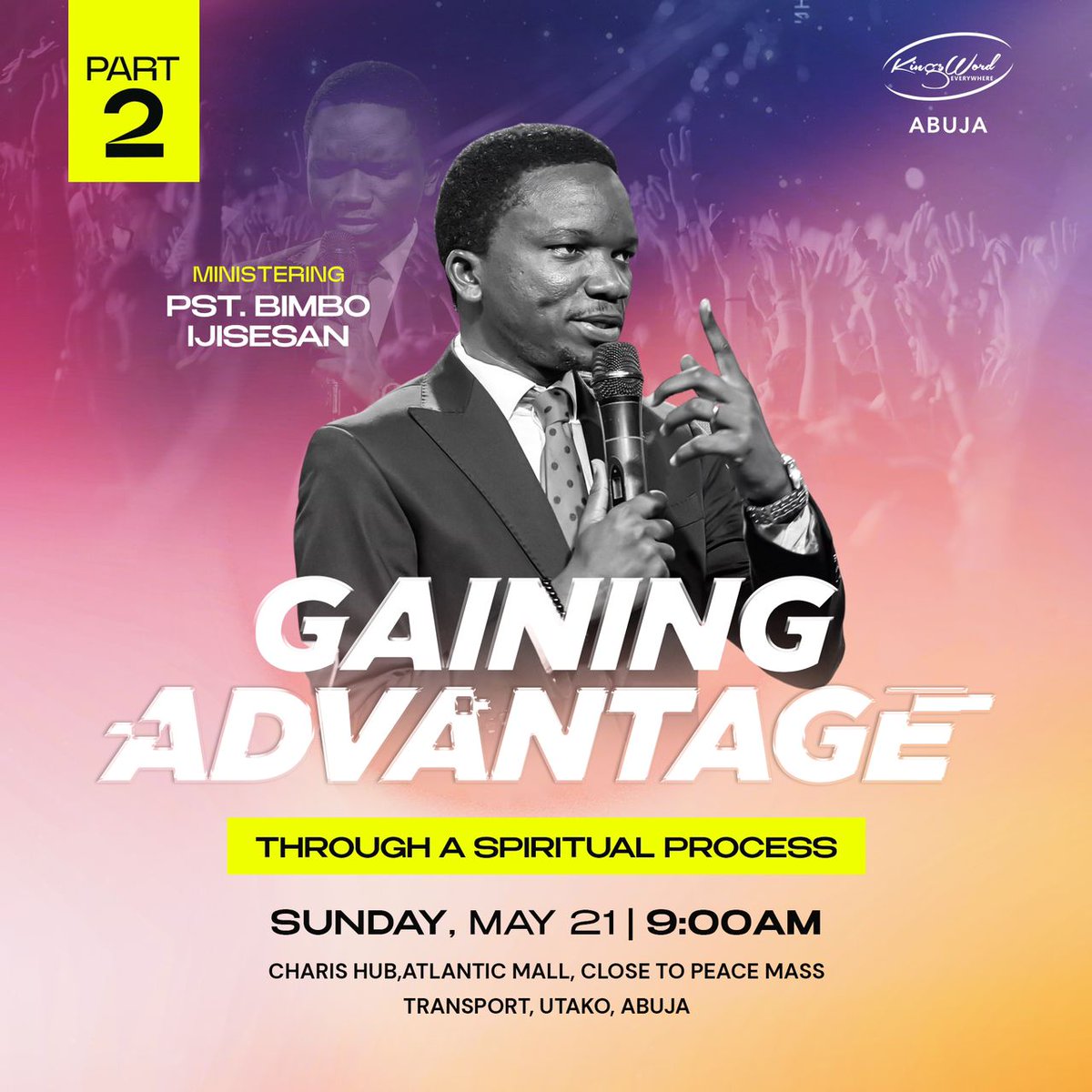 KingsWordAbuja's tweet photo. Join us tomorrow as we discuss how the wisdom, guidance, and blessings of God’s word can propel us forward in every aspect of life. https://t.co/wf9wB26e4B
