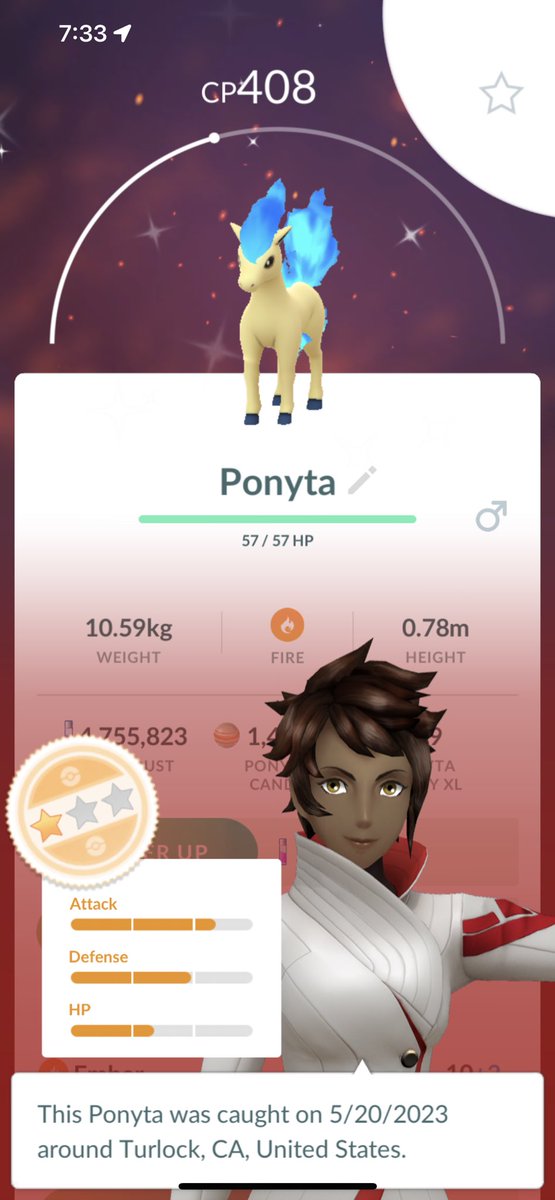 First catch of the day and it’s a shiny ✨ #pogo #pokemongo #shiny