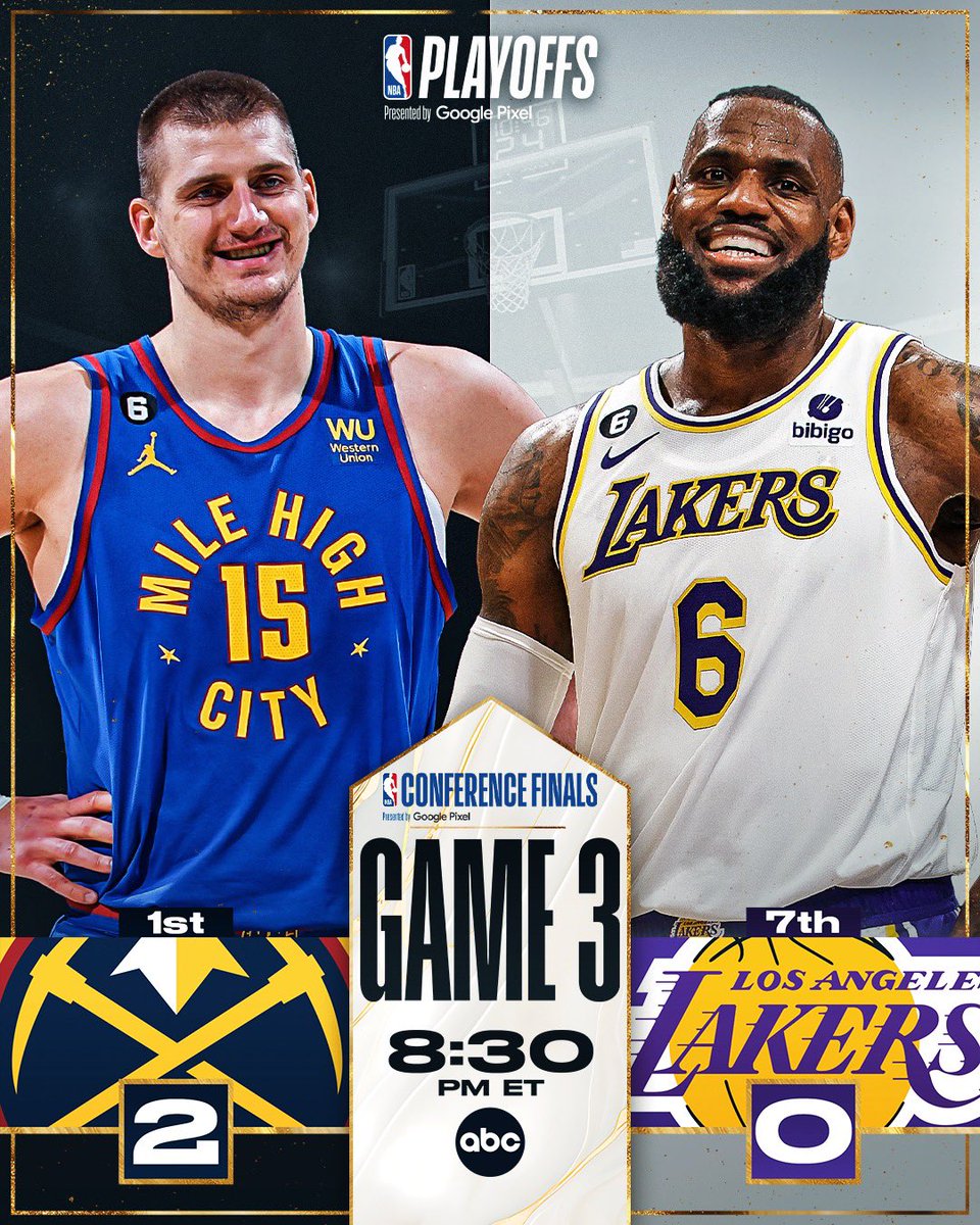 NBA on Twitter "The NUGGETS seek a commanding 30 lead. The LAKERS