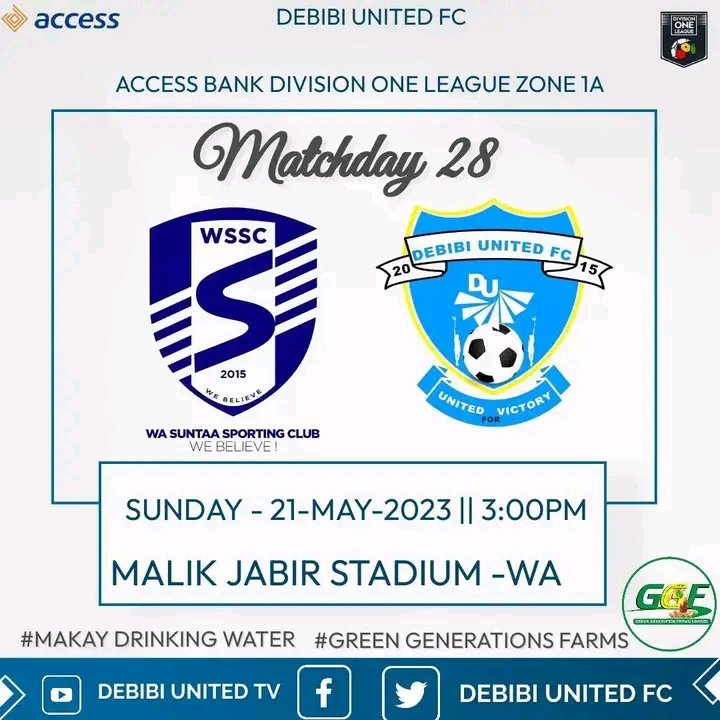 debibiunitedfc's tweet photo. We draw the curtains down tomorrow at Malik Jabir Stadium Wa @DivisionOneGH
@WaSuntaaSc
#DUFC #united4victory #we_focused https://t.co/jtUYXJ9pbe