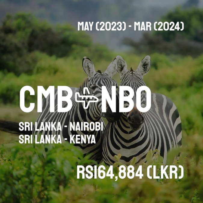 CMBFlyCheap's tweet image. ✈️ Sri Lanka (CMB) to Nairobi (NBO) for only Rs164,884 (LKR) roundtrip 💸
2443 live dates on Adventure Machine. - get the app on iOS or Android #srilanka #travelsrilanka #colombostyle #srilankatoday #srilankadaily #gallefort #visitsrilanka