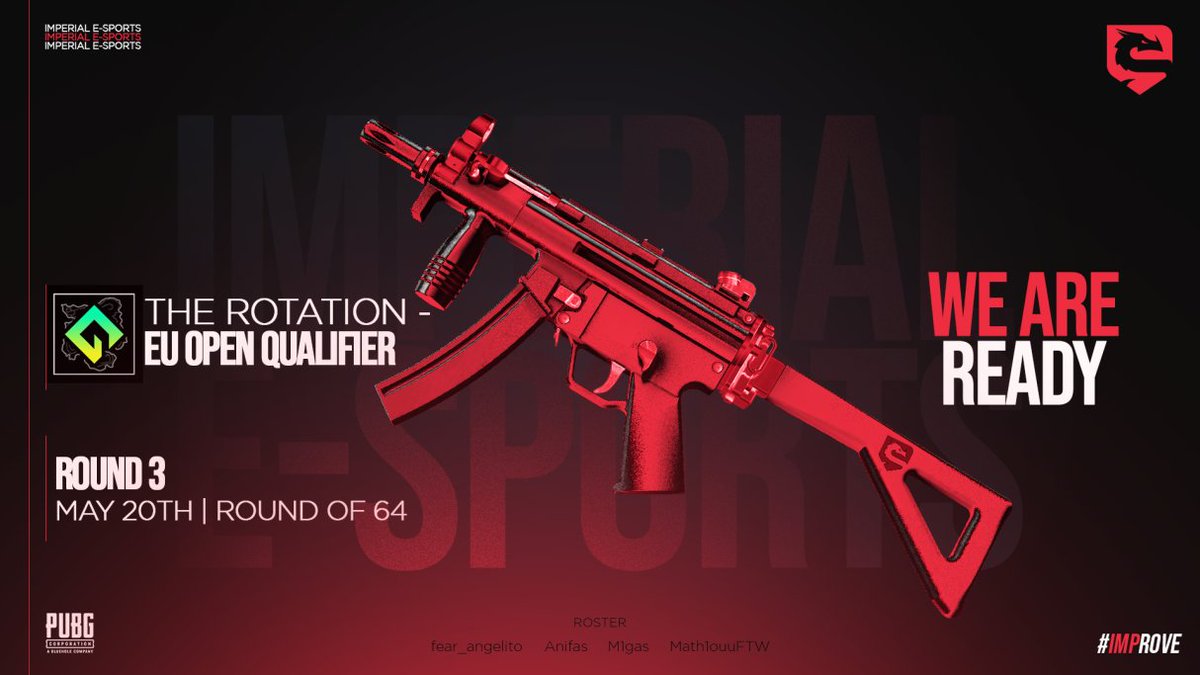 Imperials (@imperialsesport) on Twitter photo ๐ข Imperials <a href="/PUBG/">PUBG: BATTLEGROUNDS</a> Announcement
๐ท After our clutching performance, we move on to Round 3 of the Open Qualifiers!
๐ 20 May
โฐ 18.00 CEST
๐ Round of 64 | 6 Games
๐ bit.ly/42UwdNG
๐ค <a href="/Math1ouuPUBG/">Math1ouu๐ฌ๐ท</a>
๐ค <a href="/m1gas3/">m1gas__</a>
๐ค Anifas
๐ค fear_angelito
#IMProve #PUBGEsports ๐ข Imperials <a href="/PUBG/">PUBG: BATTLEGROUNDS</a> Announcement
๐ท After our clutching performance, we move on to Round 3 of the Open Qualifiers!
๐ 20 May
โฐ 18.00 CEST
๐ Round of 64 | 6 Games
๐ bit.ly/42UwdNG
๐ค <a href="/Math1ouuPUBG/">Math1ouu๐ฌ๐ท</a>
๐ค <a href="/m1gas3/">m1gas__</a>
๐ค Anifas
๐ค fear_angelito
#IMProve #PUBGEsports