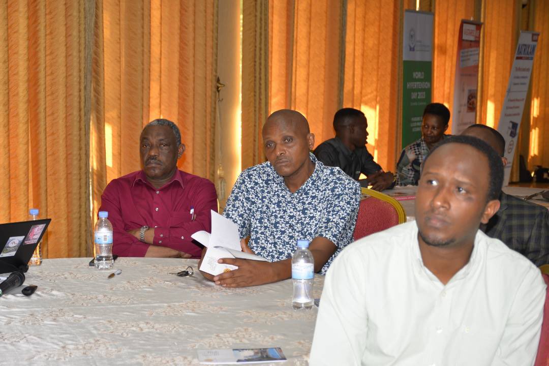 Dr Saad Ngoga sharing a presentation on heart failure and hypertension.

#Controlit