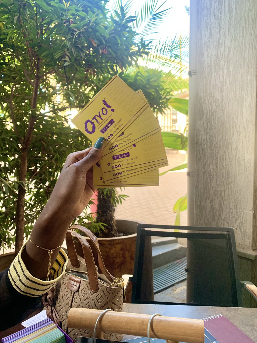 TheOtyoGame's tweet photo. Where are you playing Otyo! from this weekend?
Rumour has it the yellow cards have the easiest words. True?
#theotyogame #wordgame #weekendvibes #letsplay #yellowcards #Africangame #weekendgame #bondinggame #familygame https://t.co/ppjI5NGQl8