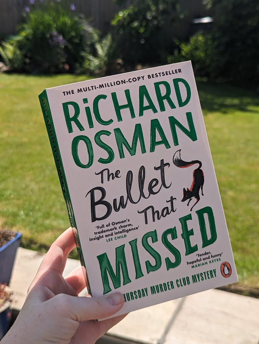 I have just finished #TheBulletThatMissed by Richard Osman and of course I loved every second of it! Can't wait to see what the gang gets up to next 🕵️‍♀️