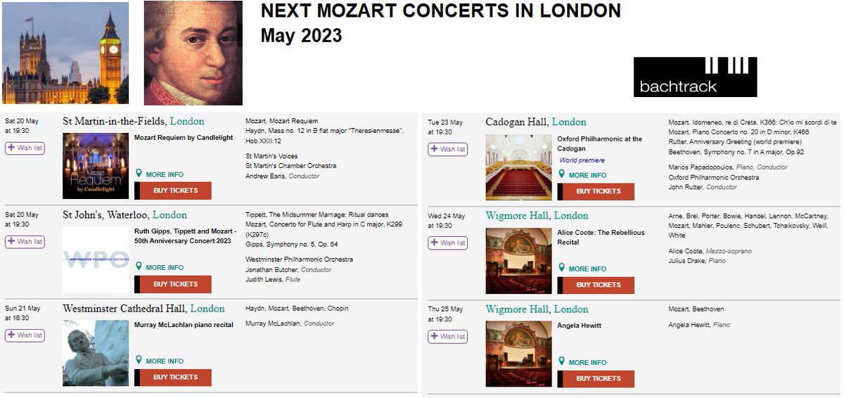 MozartCircleConcerts (@MozartCircleCN) on Twitter photo 2023-05-20 14:53:01 May 2023 6 Concerts from 20 to 25 May! Discover next concerts with #Mozart in #London! #ff London wins-NewYork #Mozart 6-2! @cadoganhall @theoae @WestminsterCath @OxfordPhil @ASMForchestra @wigmore_hall @HewittJSB @AliceCoote @johnmrutter @SophusBevanus @MariosPapson @bachtrack May 2023 6 Concerts from 20 to 25 May! Discover next concerts with #Mozart in #London! #ff London wins-NewYork #Mozart 6-2! @cadoganhall @theoae @WestminsterCath @OxfordPhil @ASMForchestra @wigmore_hall @HewittJSB @AliceCoote @johnmrutter @SophusBevanus @MariosPapson @bachtrack