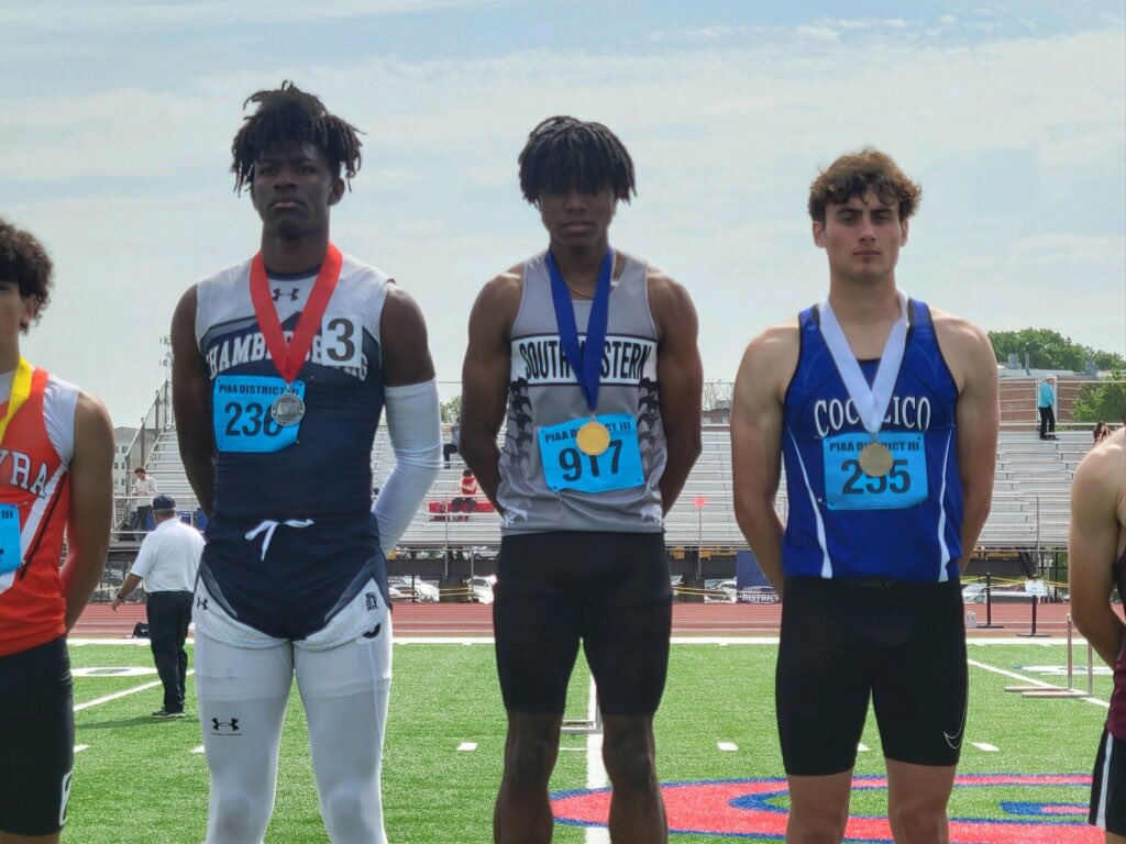 CocalicoSports's tweet photo. Congratulations Gavin Glass

Finished 3rd in the 110 M Hurdles setting A NEW SCHOOL RECORD-14.57

This also qualifies him for the PIAA State Championship’s https://t.co/tZtqfjM4Xa
