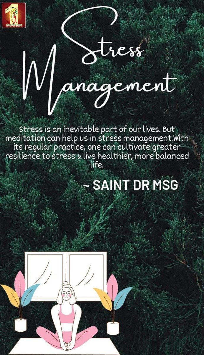We can get rid all problems & live a #StressFreeLife by practising #MethodOfMeditation continuously.

#SaintDrMSG teaches the #MethodOfMeditation free of cost which has helped millions to #GiveUpWorries & #LiveStressFree!

youtu.be/goOF__ggeIQ