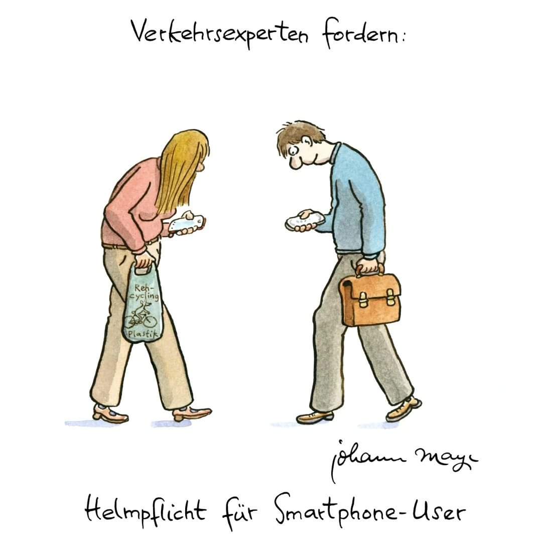 Paudlitschek's tweet photo. Helmpflicht für Smombies
#Smombies #JohannMayr #Cartoons
© Johann Mayr https://t.co/3nLmgzferZ