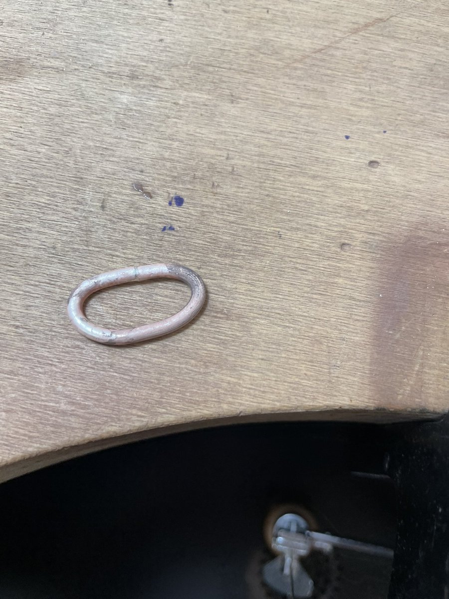 Clare144's tweet photo. Last weekend I went and made my own silver ring, so much involved and fantastic result love it x https://t.co/nigEQtqtbc