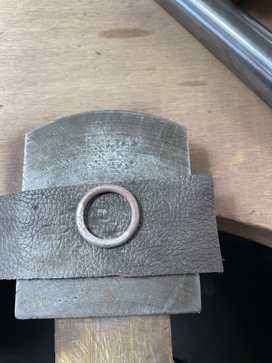 Clare144's tweet photo. Last weekend I went and made my own silver ring, so much involved and fantastic result love it x https://t.co/nigEQtqtbc